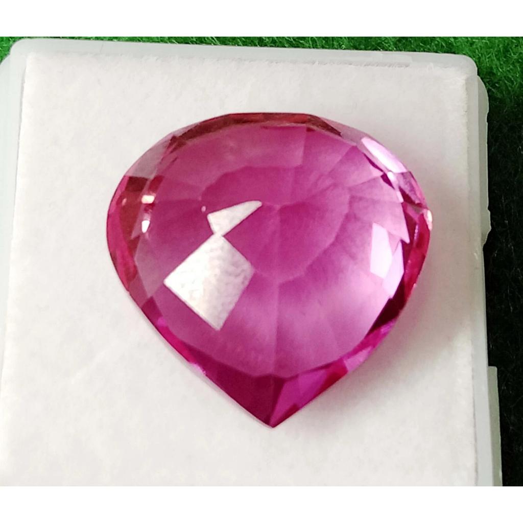 20+ Ct Natural Pink Sapphire Pear Cut Beautiful Certified Loose Gemstone