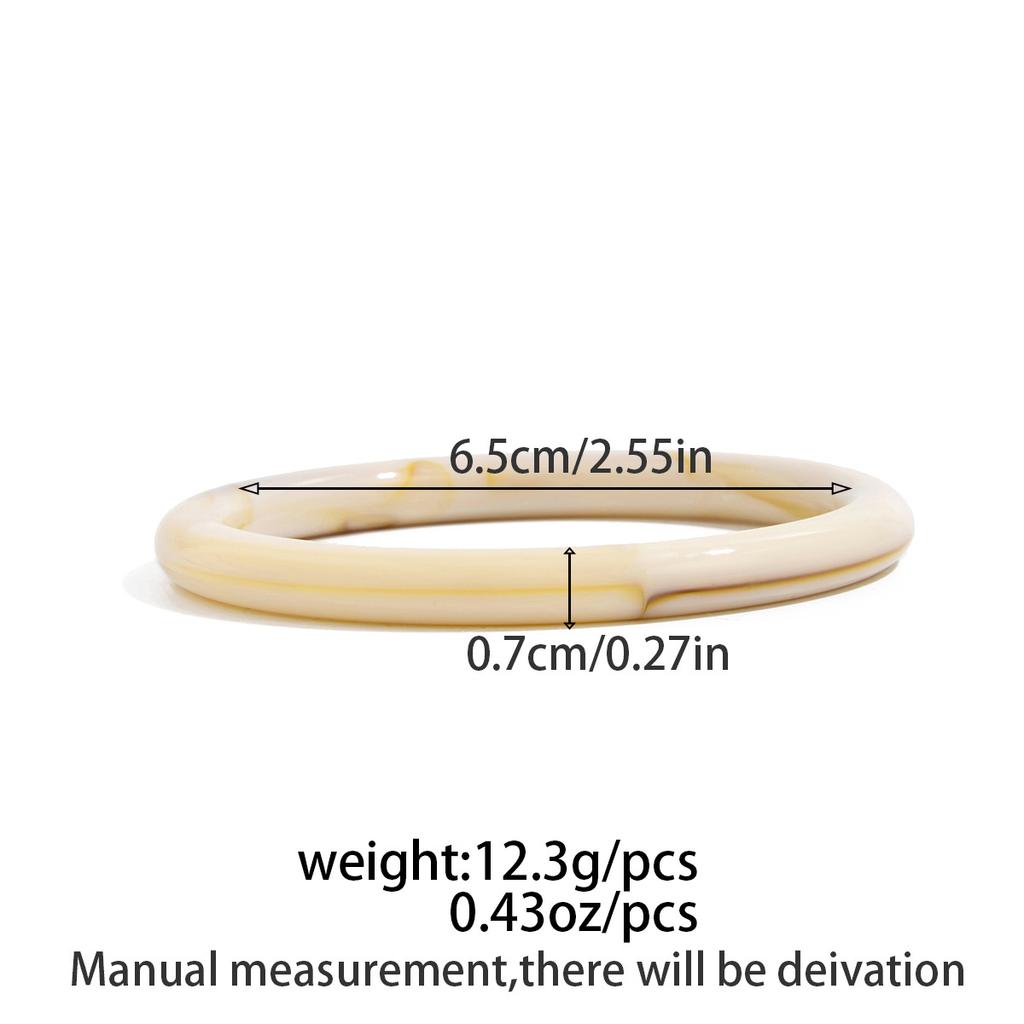 DIEZI 8 Style New Bohemian Beige White Acrylic Resin Bangles Exaggeration Fashion Geometric Wide Bangles Bracelets For Women Men