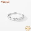 Tancise Classic стерлингового серебра 925 пробы кольцо с цирконом женские ювелирные изделия свадебное обещание вечерние подарок
