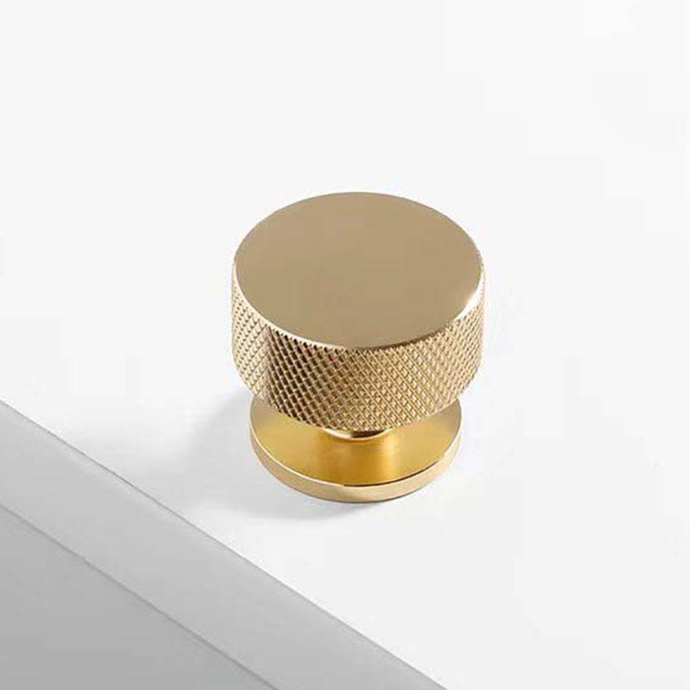 Cupboard Handle Drawer Gold Kitchen Door Knob Knurled