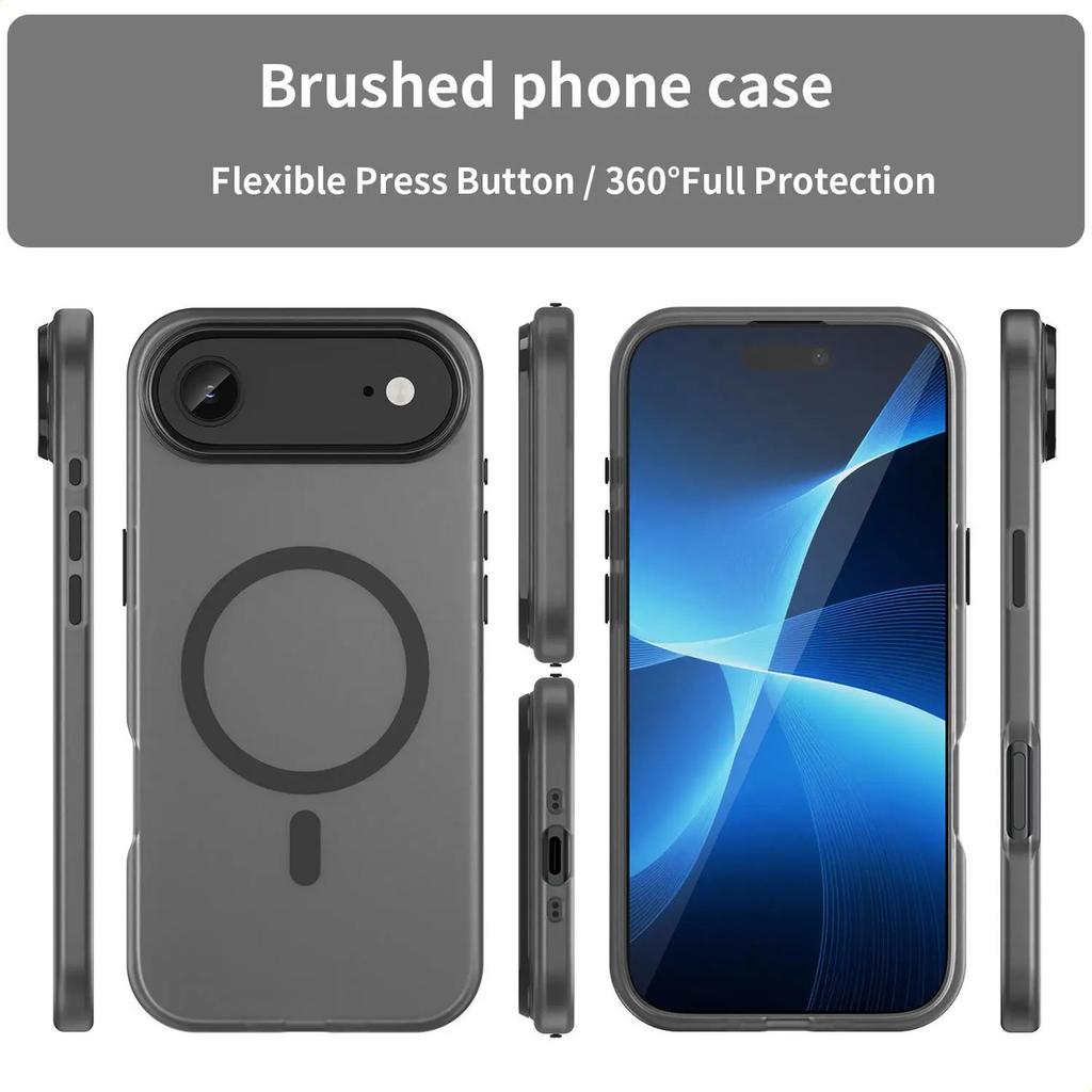 Magnetic Phone Case For iPhone Air Matte Magnetic Protective Cover