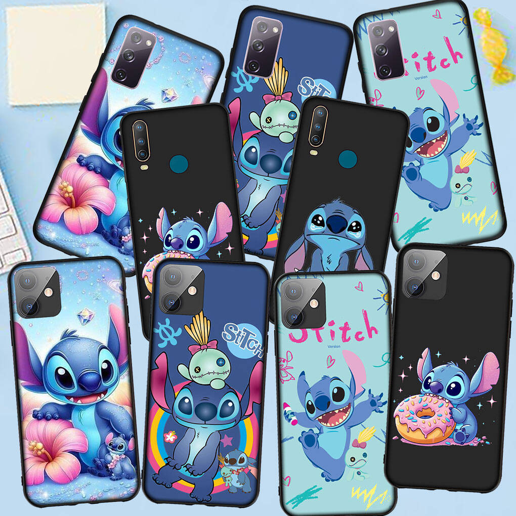 Phone Case for Samsung Galaxy S25 S23 S22 S21 S24 Ultra FE A05 A06 A15 A16 A36 A37 A35 A54 A55 A56 A57 A25 A26 A53 A17 Cartoon Lilo Cute Stitch Cover