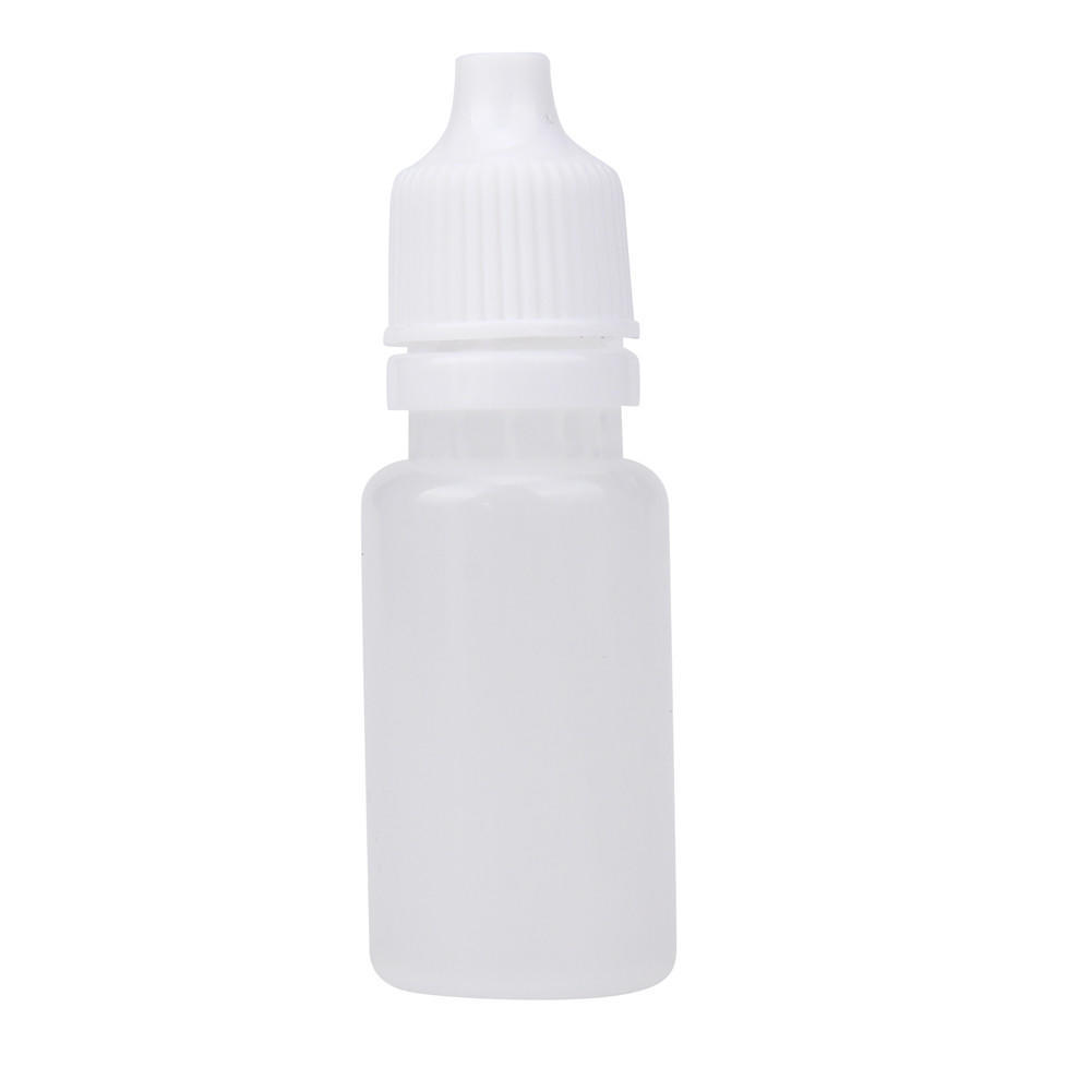 100PCS 10ml Empty Plastic Squeezable Dropper Bottles Eye Liquid Dropper