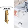 Universal Wash Basin Bounce Drain Filter Push Up and Accessories Down Bathtub Kitchen Bathroom M5U8