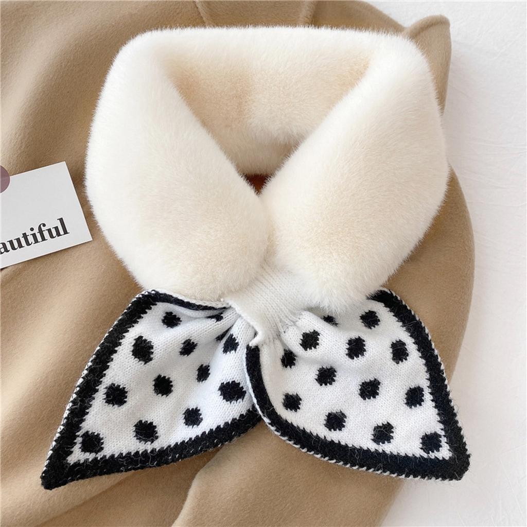 Winter Collar Plush Scarf Thick Plush Collar Scarf Shawl Women's Warm Scarf