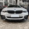 Сплиттер-диффузор накладка на передний бампер для BMW 5 серии G30 G31 520i 530i 540i M-Sport 2017-2020 обвесы тюнинг черный