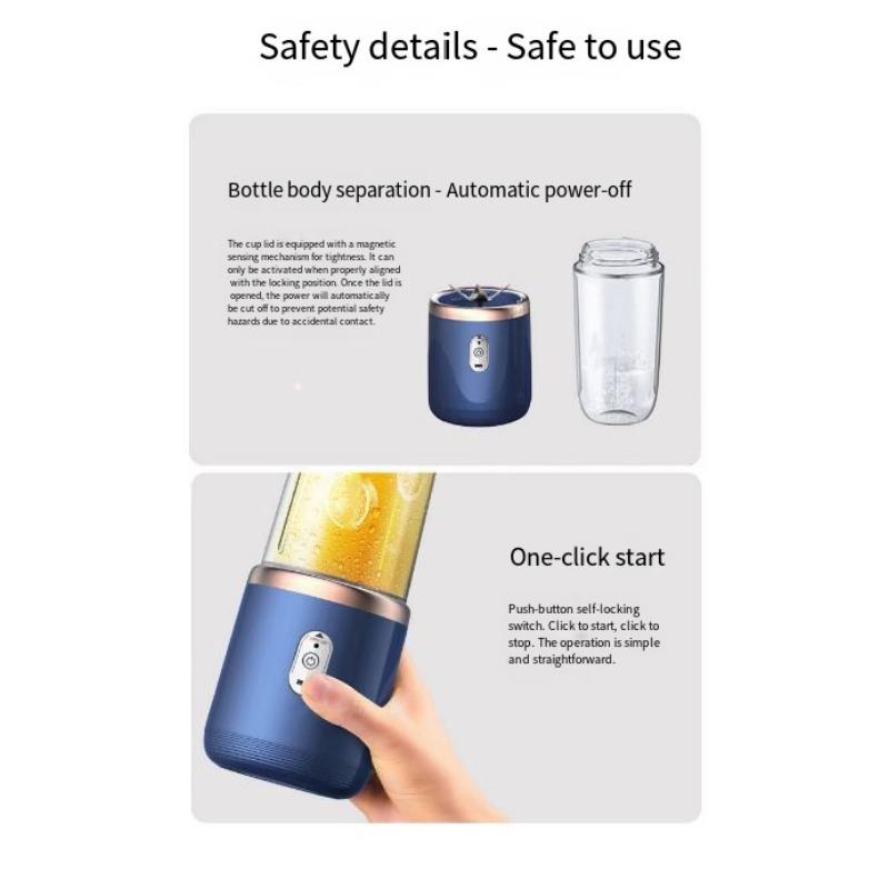 1 КОМПЛЕКТ Новая соковыжималка Портативная Перезаряжаемая Маленькая Чашка для сока Студенческая Домашняя Многофункциональная Соковыжималка Чашка для отжима сока