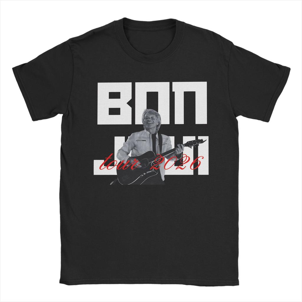 Bons Jovis Tour 2026 Tee Shirt for Men Women Print T Shirts Cotton Clothes