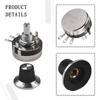 WTH118-2W 10K Ohm Round Shaft Carbon Linear Variable Potentiometer W Dial Knob
