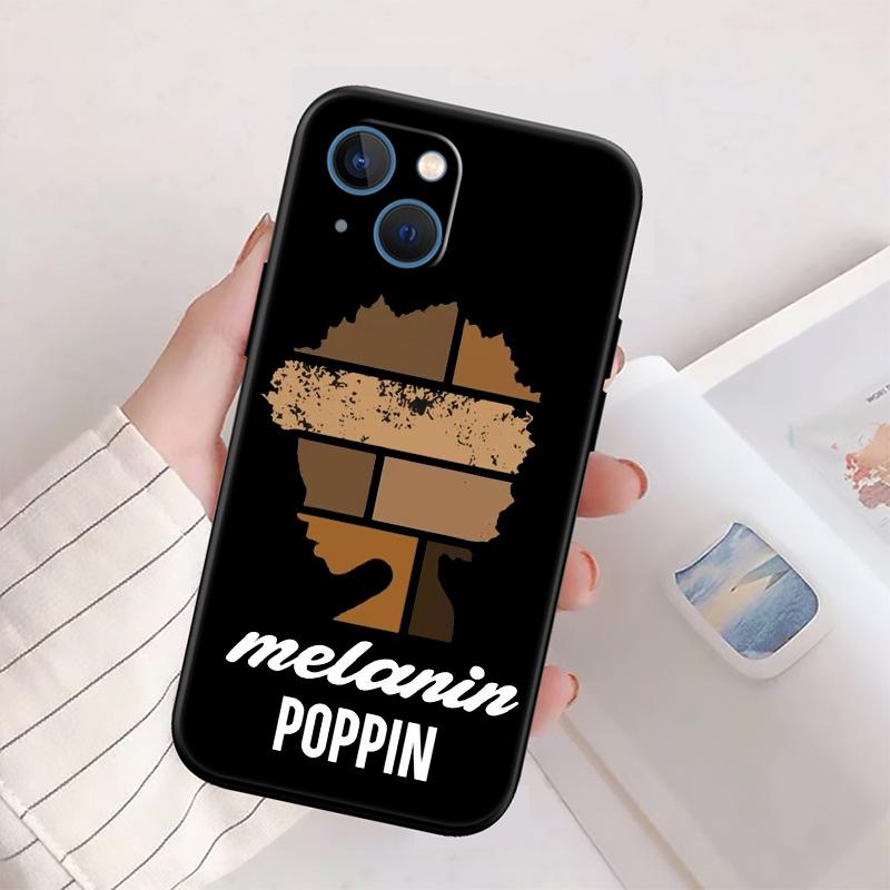 BH34 Melanin Black People Afro Girls New High-End Shell Phone Case for Redmi Note 13 14 Pro+ Plus A3 A3X 13X 13C 13R 14S 14C 14R