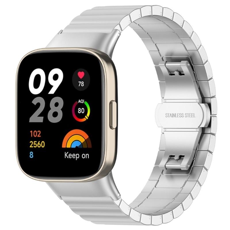 Ремешок из нержавеющей стали для Redmi Watch 3 Браслет Запасной ремешок для часов Браслет с защитой от царапин Быстросъемный ремешок