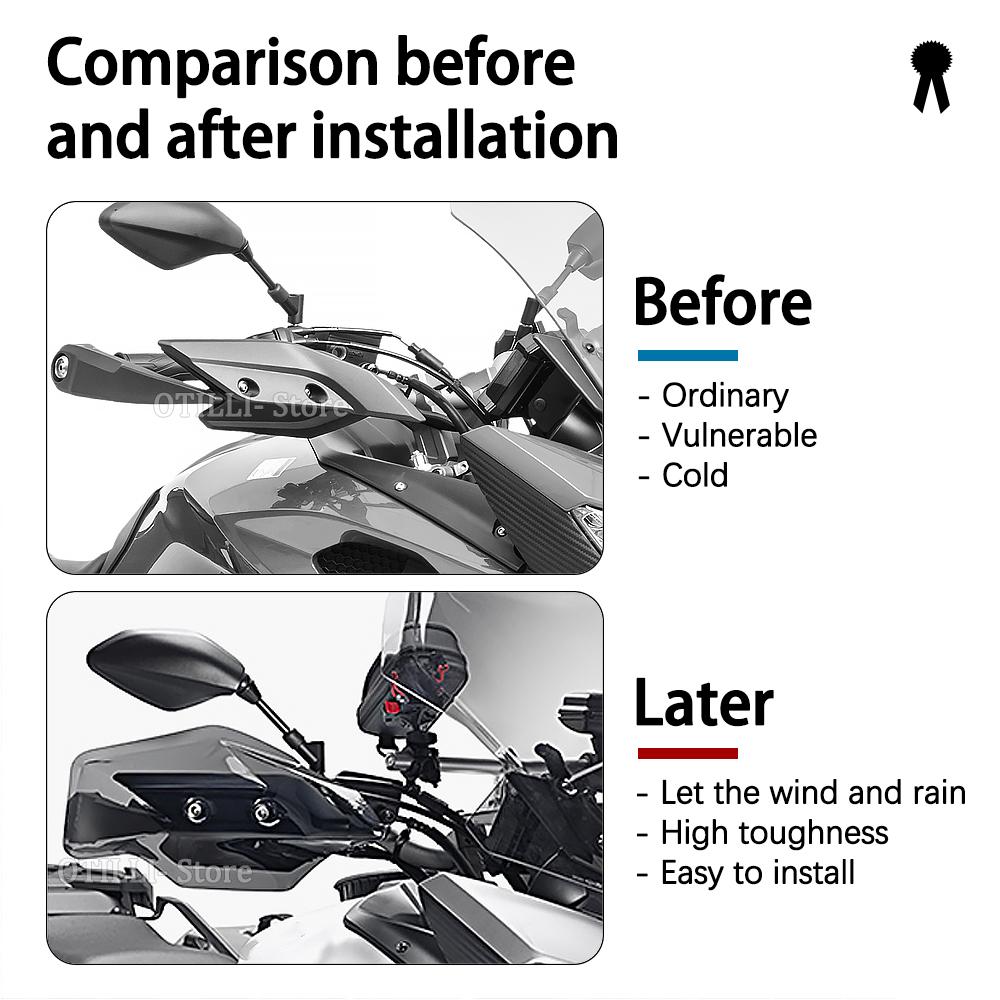 New 2014 2015 2016 2017 Handguard Extensions Hand Wind Shield Protector Guard For Yamaha Tracer 900 / 9 MT09 MT 09 TRACER 9