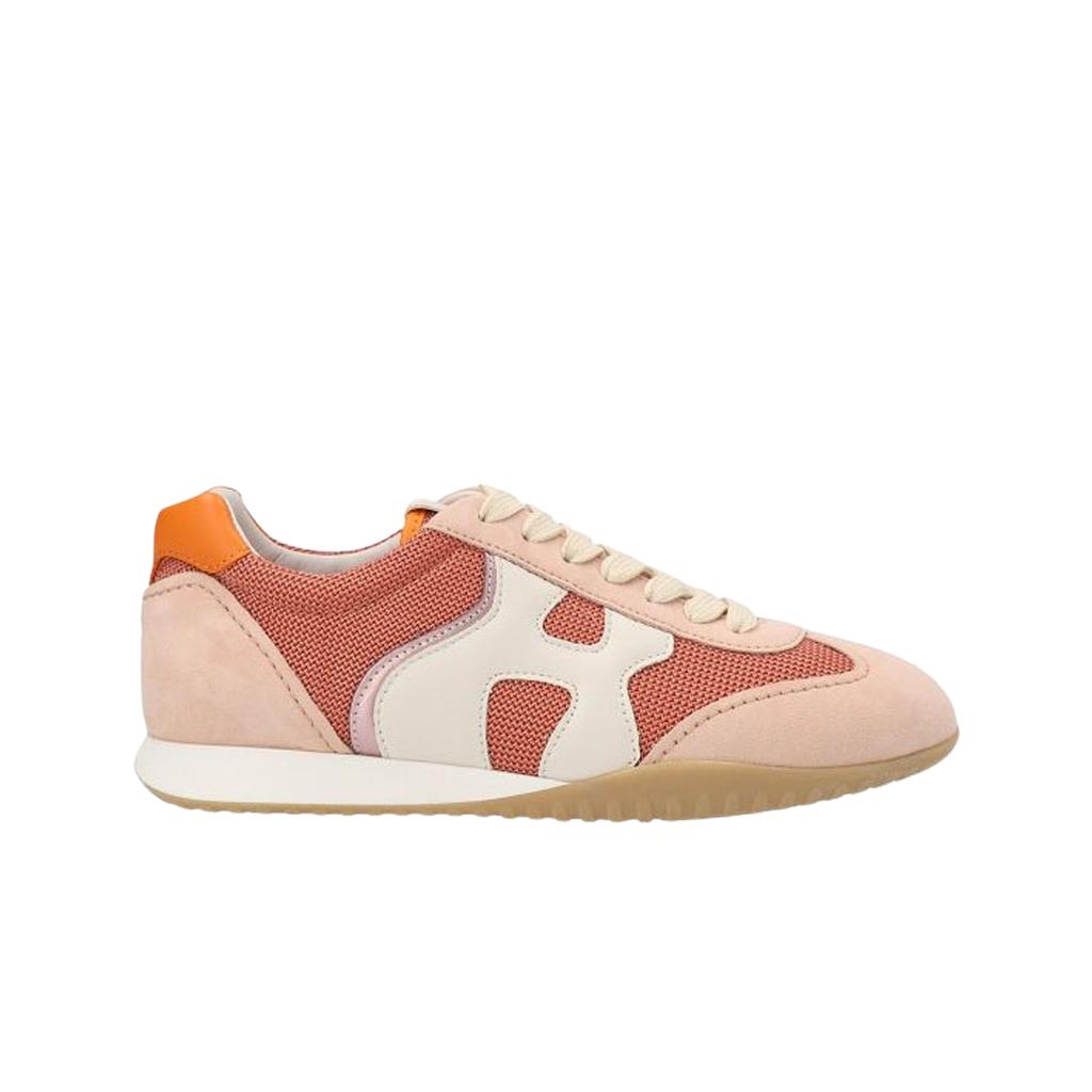 (w) Hogan Olympia Z Sneakers Pink White Orange