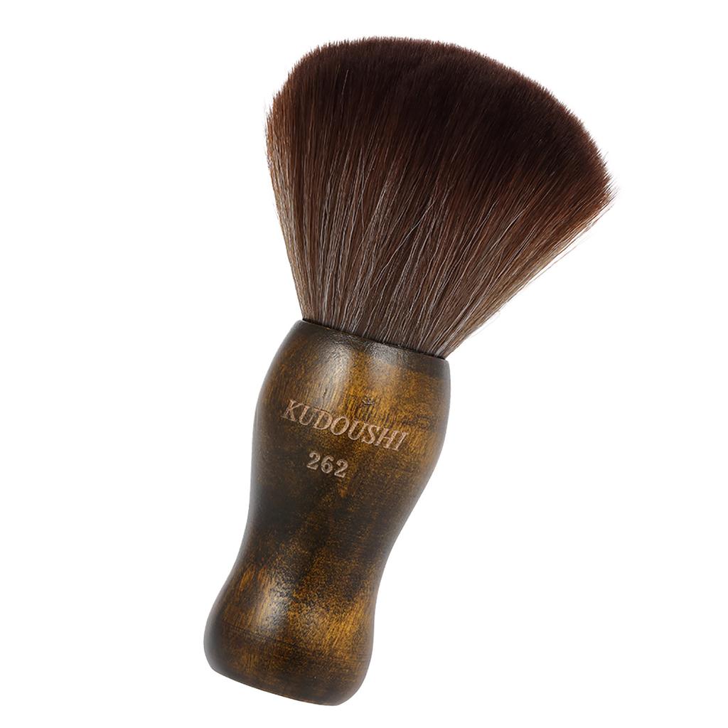 Bestauty KUDOUSHI Большая щетка для смахивания волос с шеи, профессиональная парикмахерская, натуральное волокно, деревянная ручка, наборы для стрижки