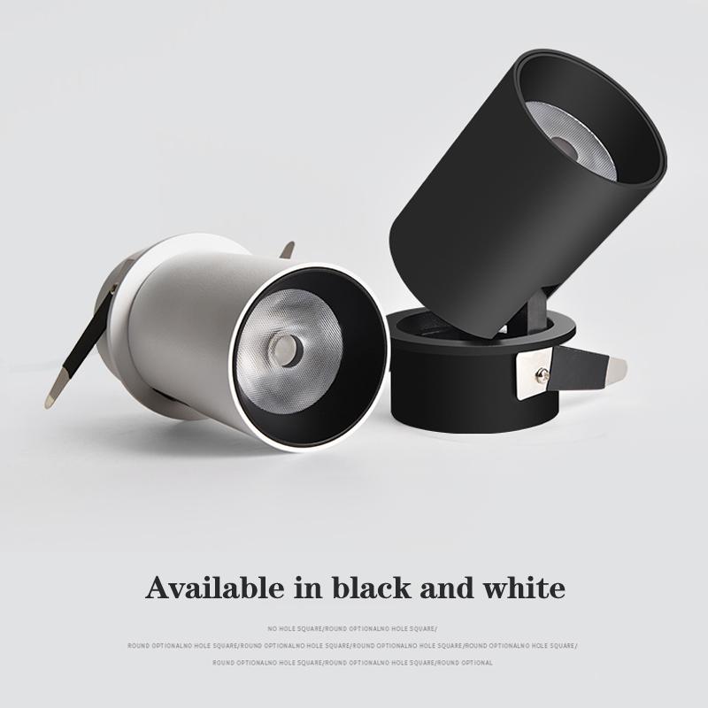 LED Downlight Dimmable Embedded Foldable Ceiling Lamp Spot Adjustable Nordic Lighting 7W 12W Indoor Kitchen Folding Spotlights