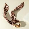 Шелковый шарф с леопардовым принтом Браслеты-манжеты Металлический широкий браслет с геометрическим узором и горошком Винтажный геометрический открытый браслет, обернутый лентой Для девочек