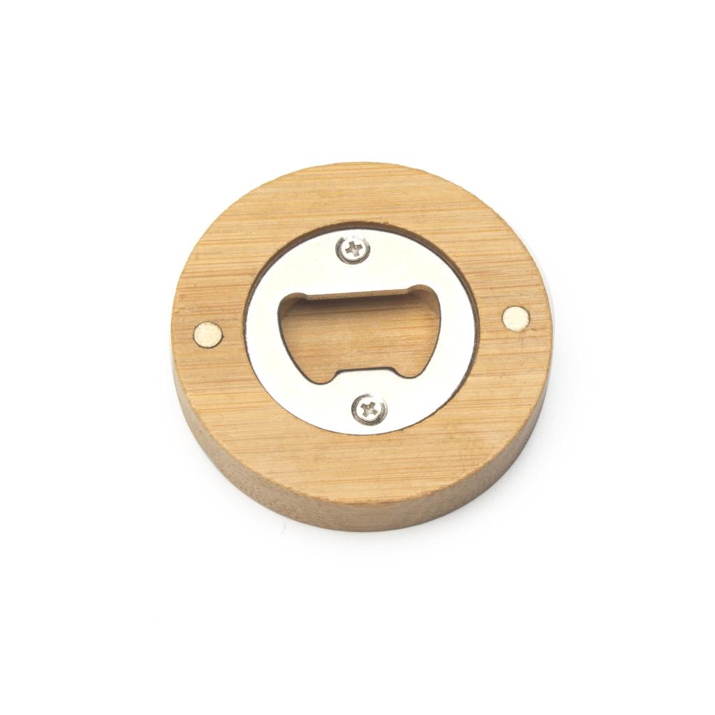 Деревянная открывалка для бутылок, портативная магнитная деревянная круглая открывалка, сувениры для подружек невесты на свадьбу