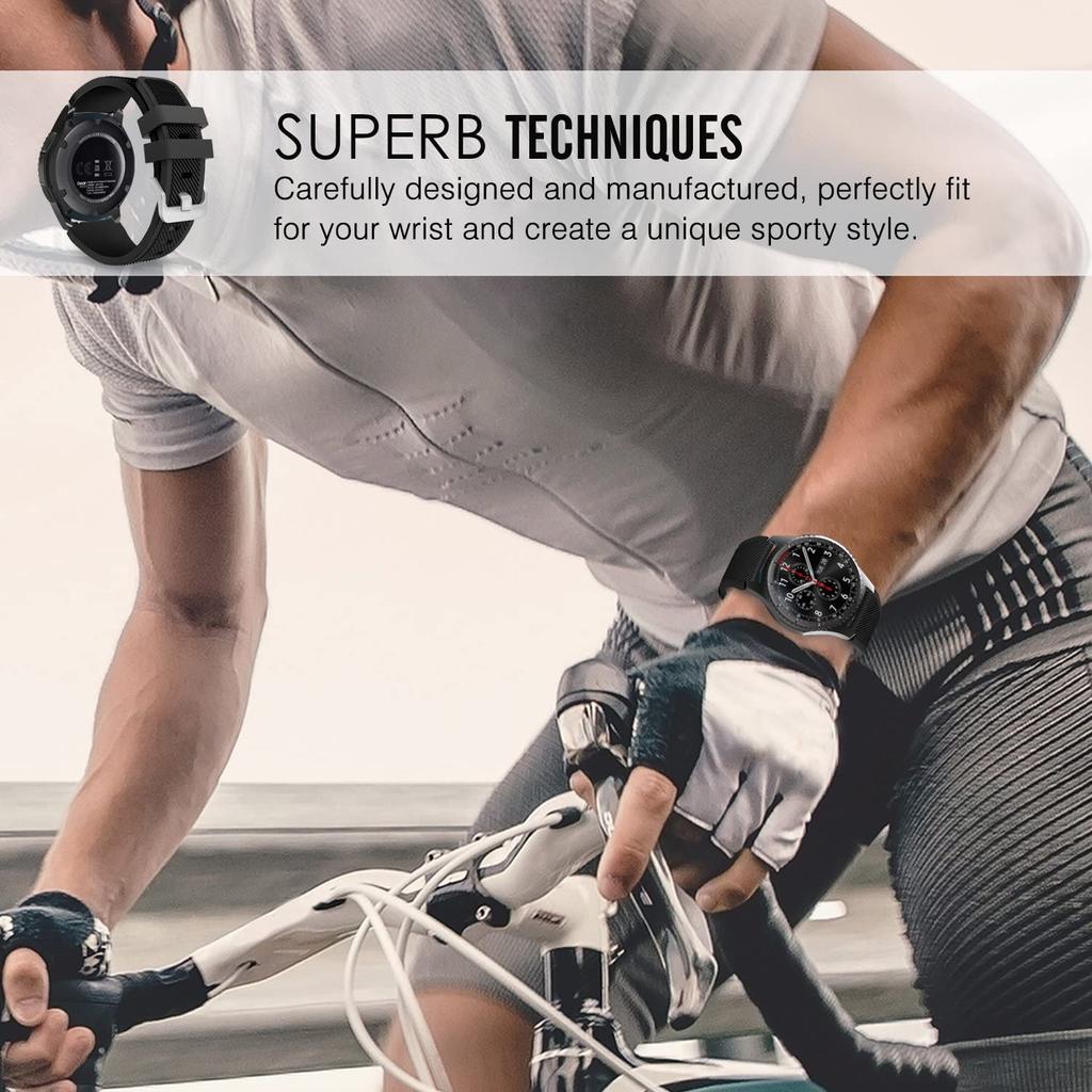 Силиконовый ремешок 22 мм для Samsung Galaxy Watch 3 45 мм/huawei watch GT2 46 мм/Gear S3 ремешок для часов браслет-ремешок для Amazfit GTR 47 мм