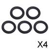 4x 2.5cm Rubber Washers 5 Pack Fasteners Workout Exercise Gym Barbell Nut Gasket O Rings for