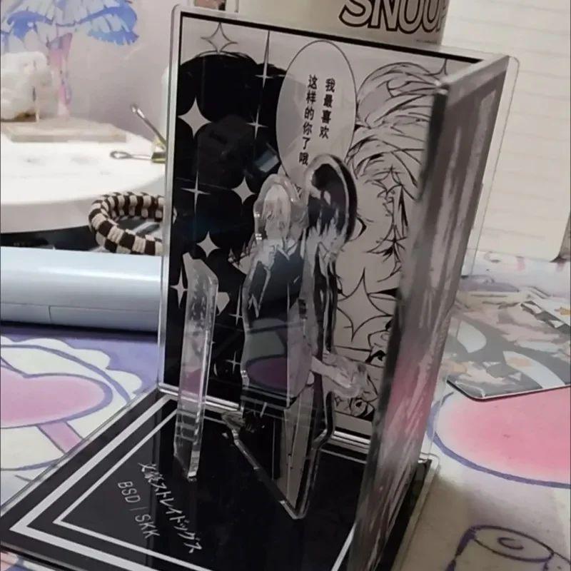 Аниме Действие Игрушка Bungo Stray Dogs Фигурки Сцена Комбинация Предметы интерьера Дадзай Осаму Накахара Чуя Акрил