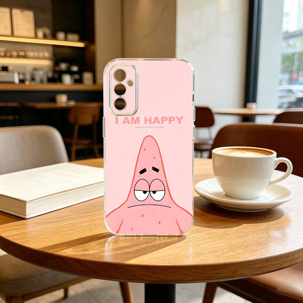 Cartoon Patrick Z-Sponge Funny B-BoB Phone Case Transparent Silicone Soft For SamsungA10,12,20,21S,30,31,40,50,51,52,70,71
