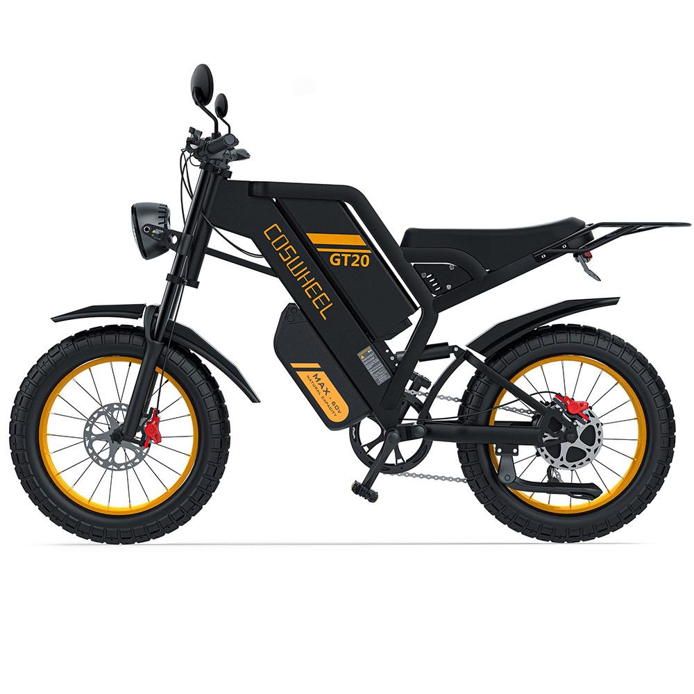 Электровелосипед Вездеход Coswheel GT20 Max Пиковый Мотор 2000 Вт Полная Подвеска Взрослый Электровелосипед 48В 40Ач Двойной Гидравлический Тормоз