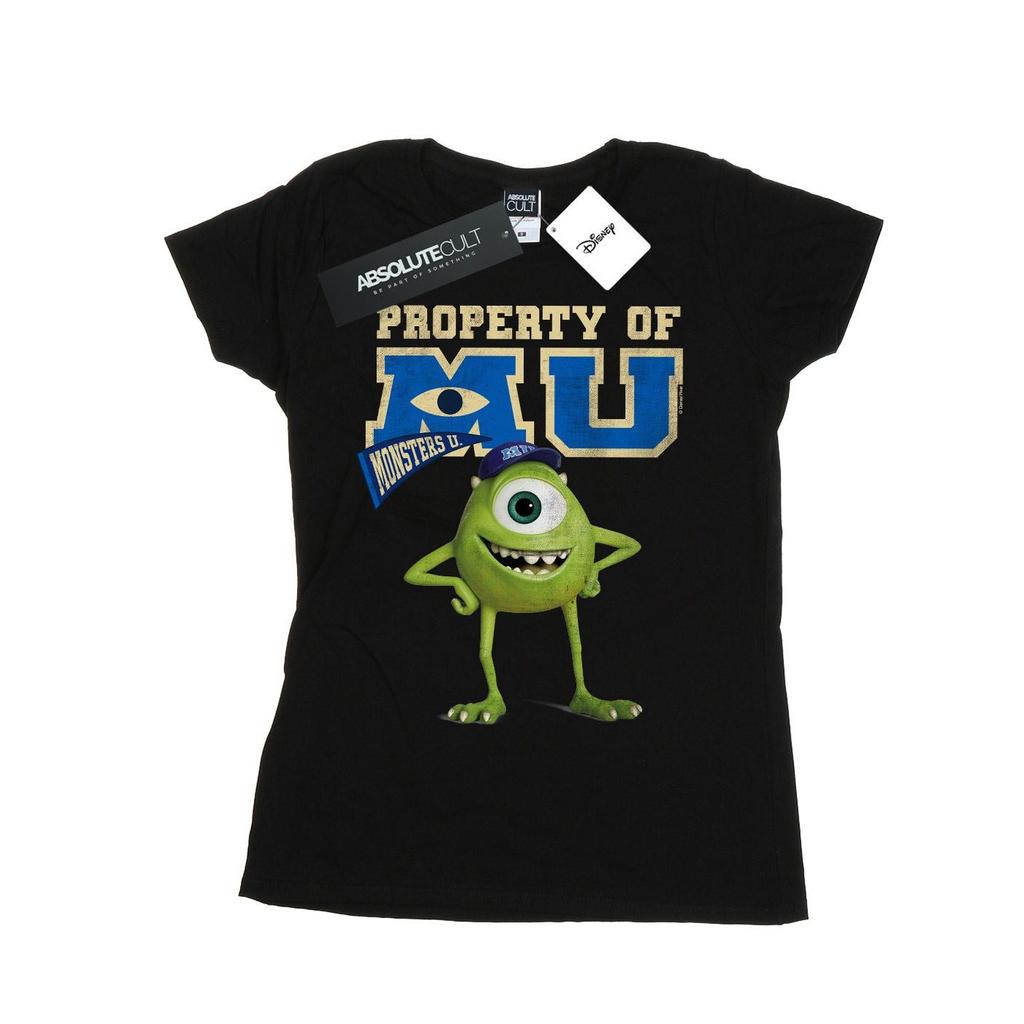 Disney Womens/Ladies Monsters University Property Of MU Mike Cotton T-Shirt