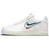Мужские кроссовки Air Force 1 Low Multi-Swoosh белые Game-Royal University-Red DM9096-101