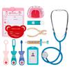 Pretend Play House Doctor Toy Wooden Medical Toolbox Dentist Set Simulation Play House Toy Role Playing Life Skill For Children