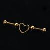 Design Lady Gothic Party Piercing Heart Earring Ear Bone Stud Women Earring Korean Style Earring