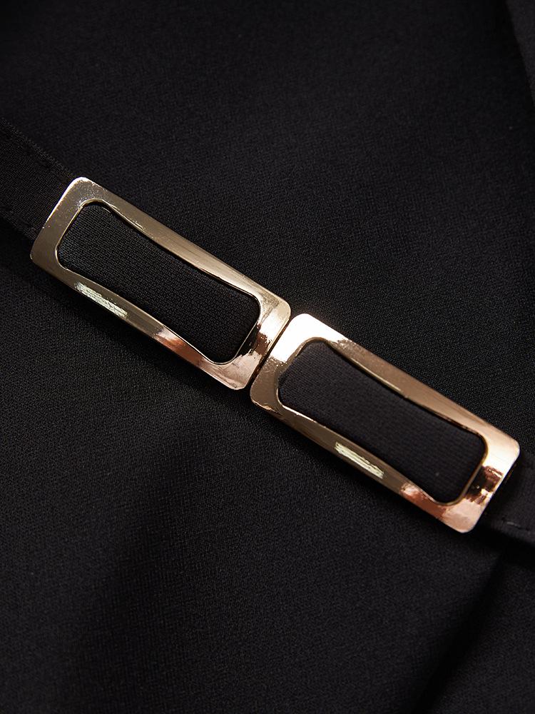 Интеллектуальный Повседневный Умное Формальное Платье со Съемным Воротником - Коллекция Ранней Осени