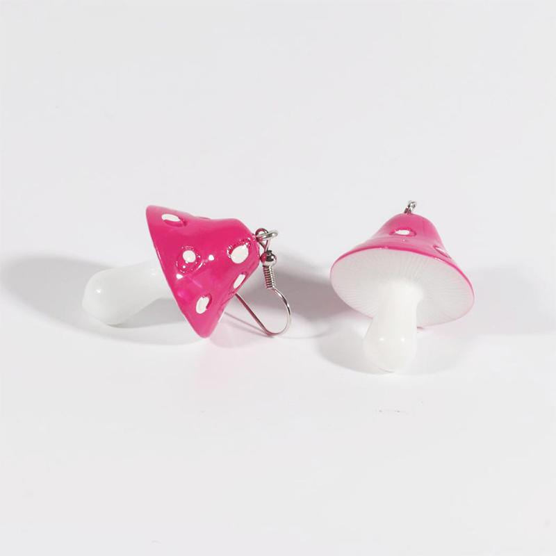 Cute Simple Funny Small Drop Earrings For Women Girls Children Animal Duck Frog Mushroom Cloud Shape Resin Dangle Jewelry Gift