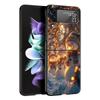 Рождественский Снеговик Жесткий ПК Чехол для Телефона Для Samsung Galaxy Z Flip 7 6 5 4 Черная Крышка Для Galaxy Z Flip 3 Складной Корпус Fundas Сумка