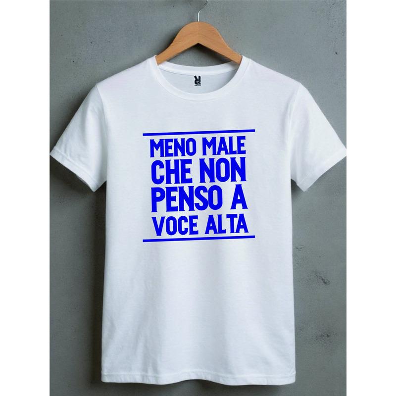 Short Sleeve White Or Black 100% Cotton Unisex T-Shirt With Funny, Ironic "At Least I Don'T Think Out Loud" Print, Gift Idea, Suitable For All