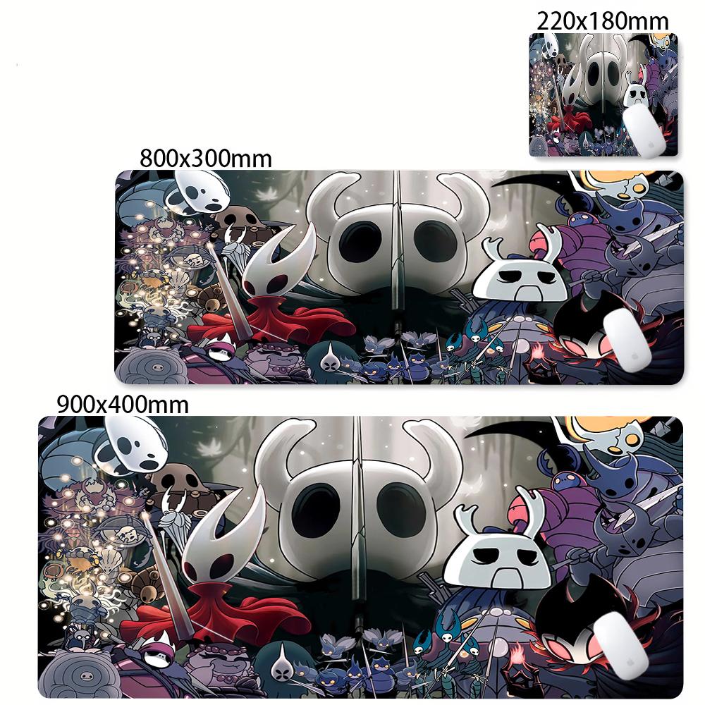 Large PC Rubber Mousepad Gaming Stitch Edge Thicken Mouse Mat XXL Anime Hollow Knight Rubber Non-slip Keyboard Laptop Mausepads