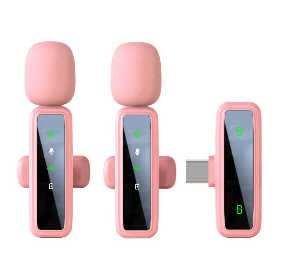 J86 Dual Wireless Lapel Microphone - Noise Reduction for Live Broadcasts