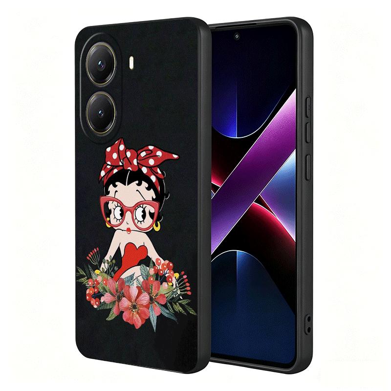 B-Bettys B-Boops Girl Soft Phone Case for Xiaomi Poco X5 X6 X7 X8 Pro Max X3 F7 F8 Ultra M8 M7 M6 M5 Redmi 15 15C 14C 13C 12C X4