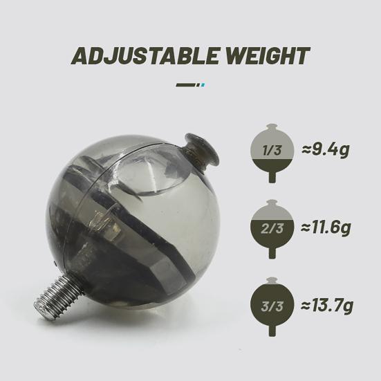 Корзина для кормушки для рыб, ловушка для рыболовной приманки, клетка, кормушка для крупных приманок с наполняемым поплавком-шариком, подарок для любителей рыбалки