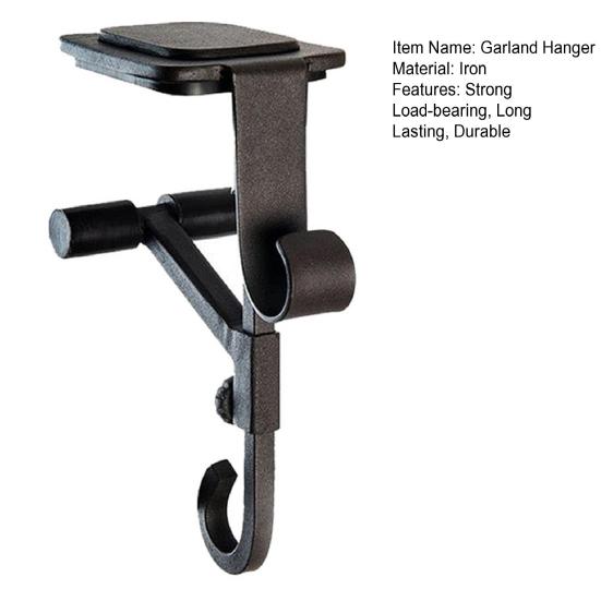 Fireplace Stocking Hook Mantle Garland Hanger Strong Load-bearing Adjustable Design Heavy Duty 2-in-1 Stocking Garland Holder