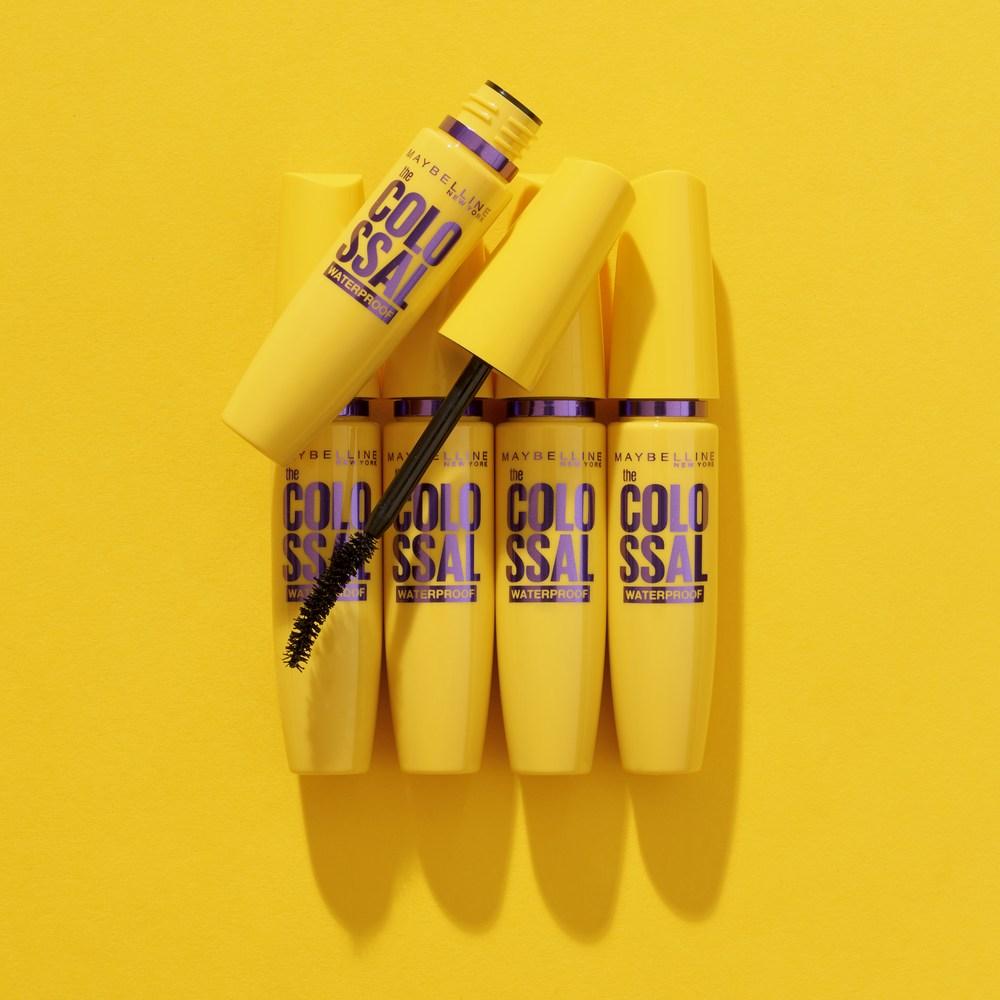 Maybelline Тушь для ресниц New York Colossal Водостойкая 9,2 мл, угольно-черная, 2 шт.