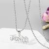 999 Wrld Juice Heart Pendant Necklace Hip Hop Singer Stainless Steel  Men and Women Young Boy Never Broke Again Necklace