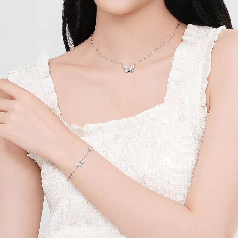 Браслет с синей бабочкой, светящийся в темноте - Женский оригинальный стиль Инс