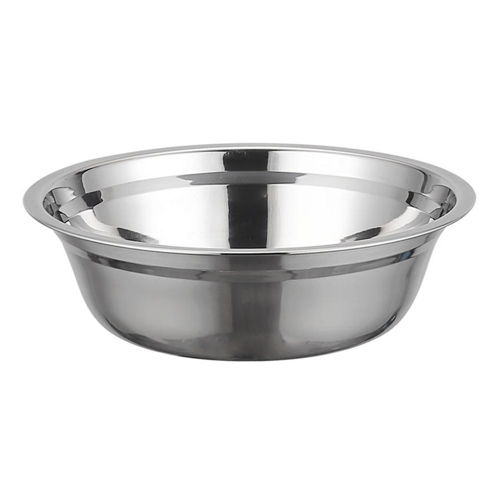 New Round Stainless Steel Bowls Thicken Multiple Sizes Prep Bowls Vegetable Bowl