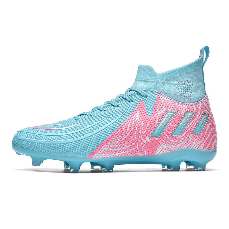 Foreign Trade 2024 New Football Shoes Men's High-top Grass Spikes TF Broken Nails Training Sports Shoes Football
