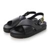 IK Plus Women's Flat Sandals, Size 4781, Black, 23.5 Cm, 3E