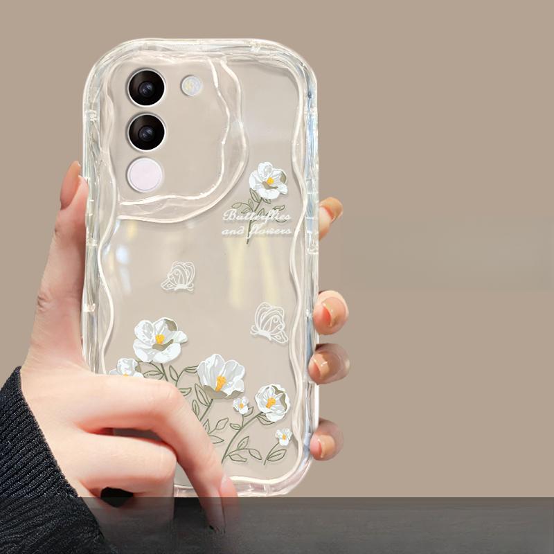 Подходит для чехла для мобильного телефона Huawei Mate60pro P50/30 Линия цветов Цепочка Nova11/7 Прозрачный Glory 100