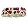 Les Trésors De Lily [G6160] - Designer Bracelet 'Coloring' Red Purple