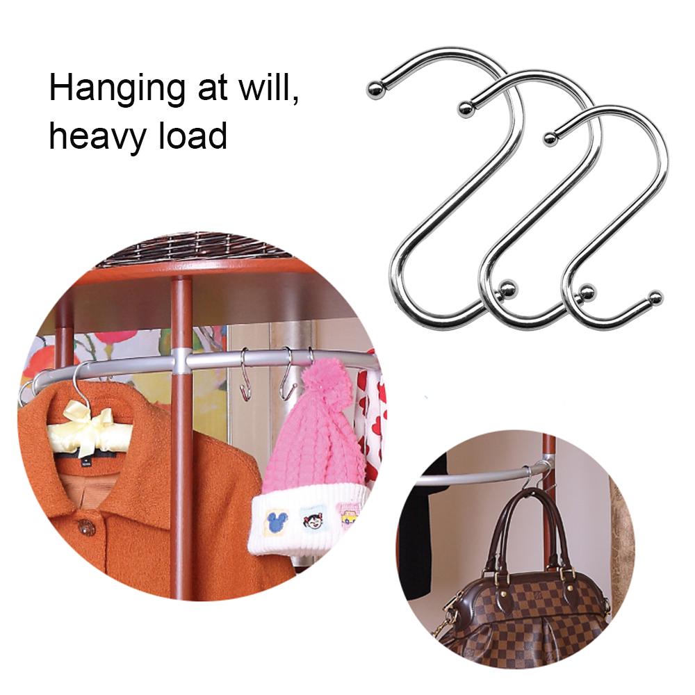 Крючки-шармы крючки для кухни подвесные крючки вешалки S-образные прочные 1 шт круглые для дома и офиса подвесные крючки вешалки