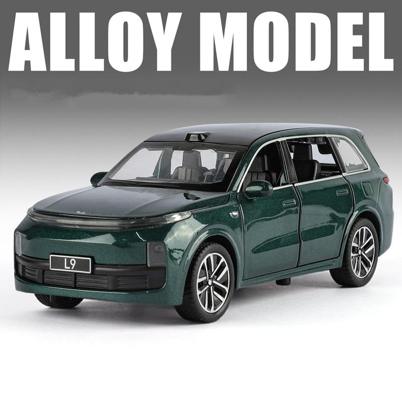1:32 LEADING IDEAL L9 2025 Alloy Electric Car Model Diecast Metal New Energy Car Model Sound Light Simulation Kids Gift