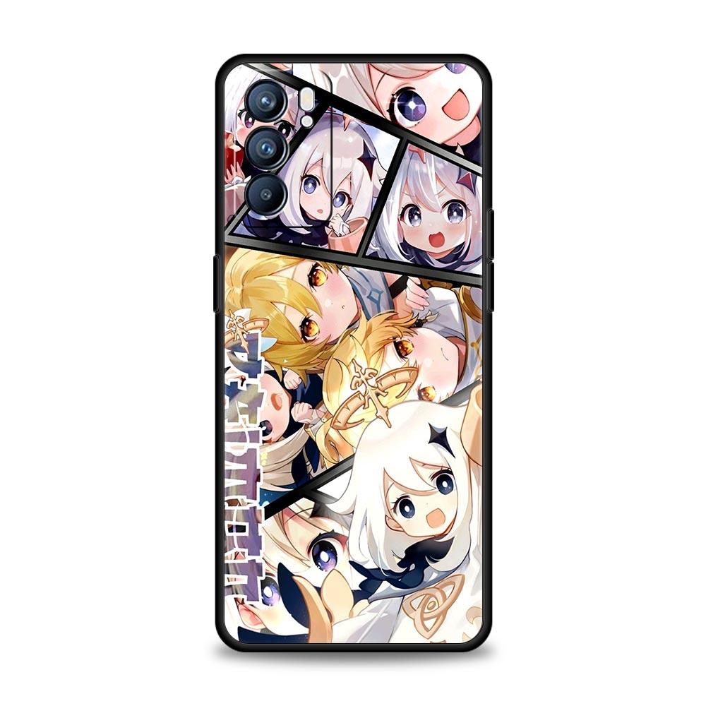Case For Oppo Find X6 Pro X5 A54 A53 A52 A9 A15 A95 A17 A16 A76 A74 A57 A31 Reno8 Reno7 Reno6 Pro 5G Cover Genshin Impact Ayato